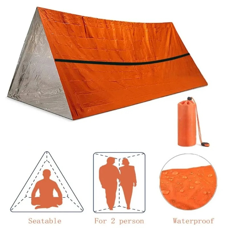 Emergency Mylar Tent - Kit Tenda di Emergenza per 2
