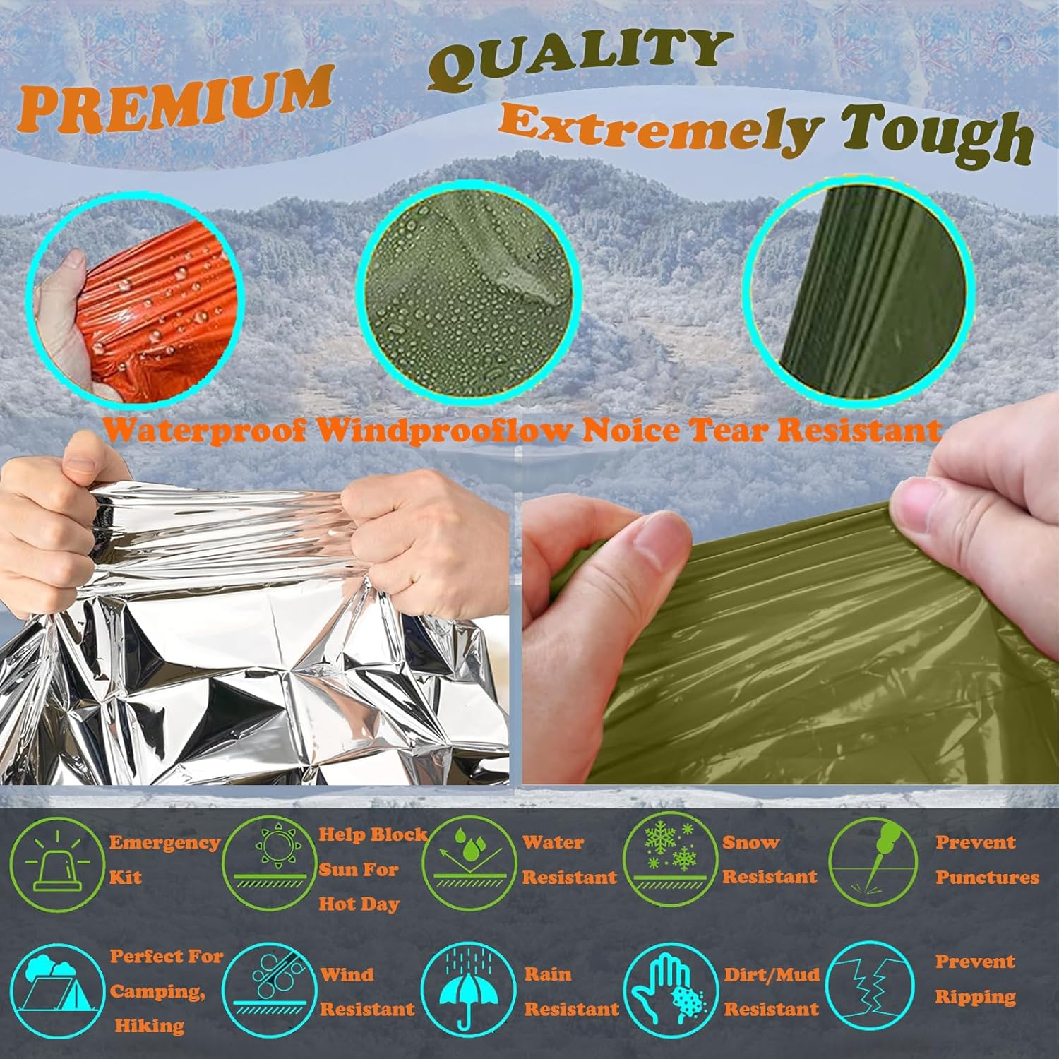 Impermeabile da campeggio Impe - Survival Blanket Reflective recensione e prezzo